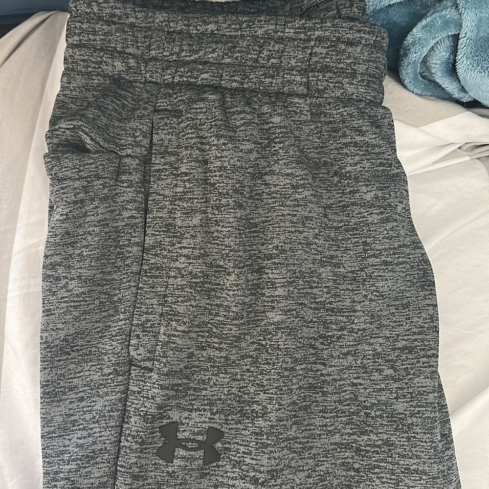 Under Armour men’s UA Rival fleece twist Joggers -marled gray -Size XL -NWT